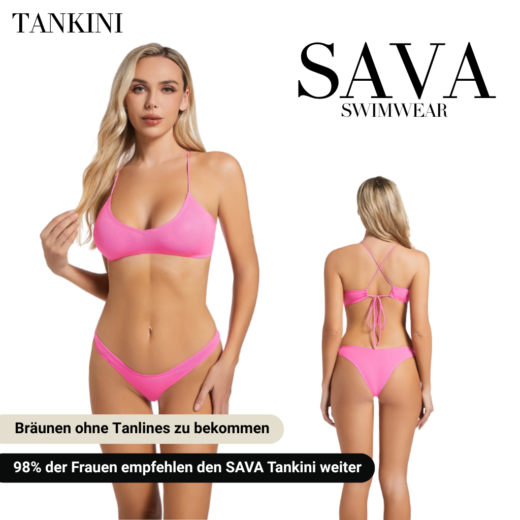 MILA ROSA Tankini Set – Durchbräunender Bikini