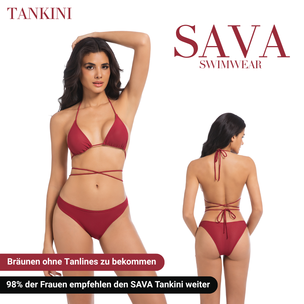 CARA Tankini Set – Durchbräunender Bikini