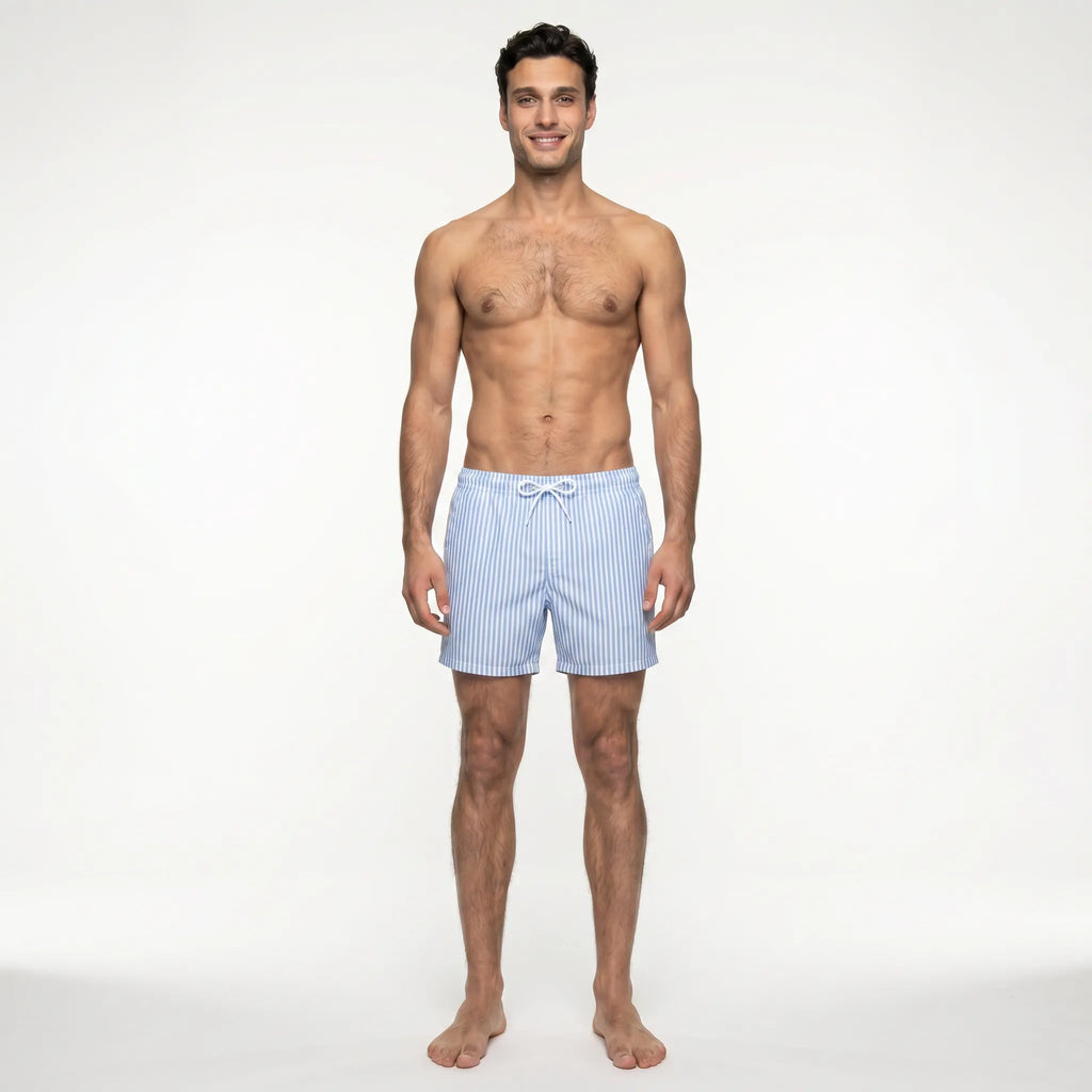 REMO - Durchbräunende Badeshorts (gestreift)