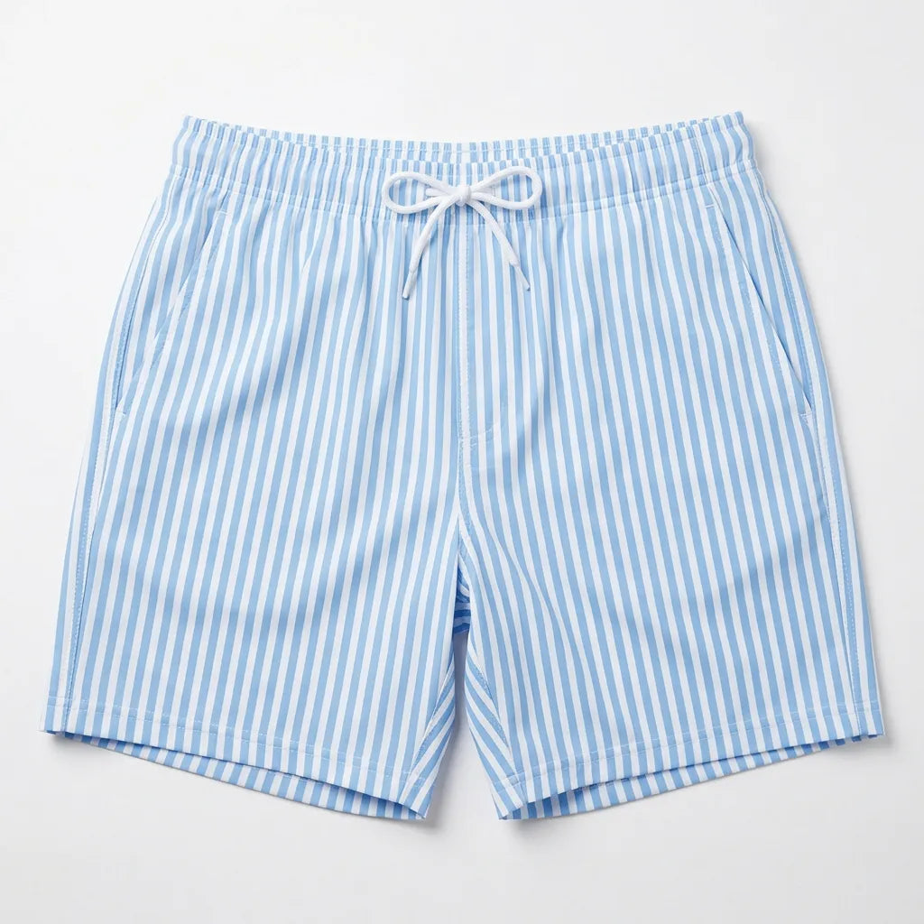 REMO - Durchbräunende Badeshorts (gestreift)